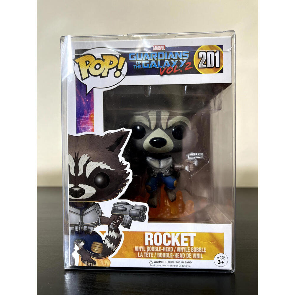 Funko Pop! 201 Marvel Guardians of the Galaxy Vol.2 Rocket +Protector